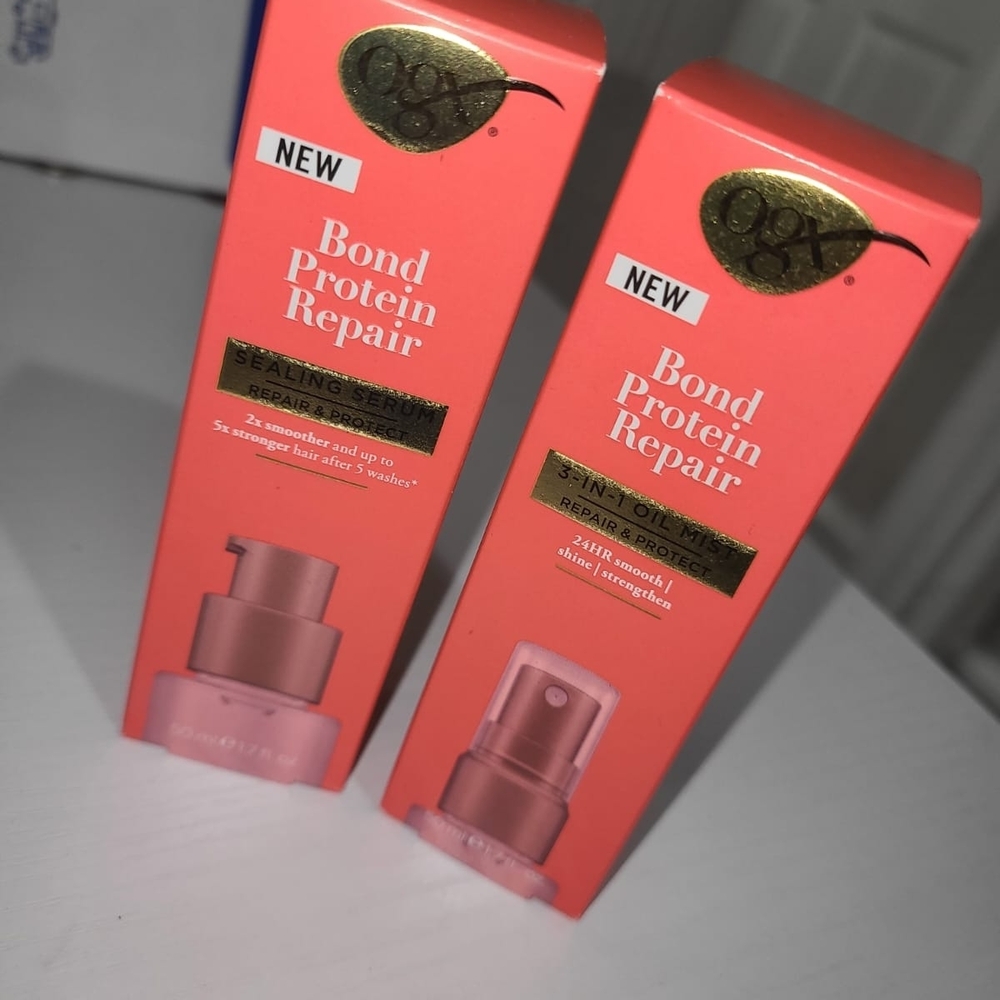 OGX Bond Protein Repair Hair Treatment Set - Pink